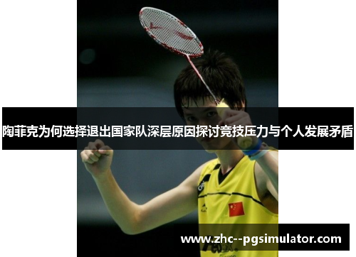 陶菲克为何选择退出国家队深层原因探讨竞技压力与个人发展矛盾