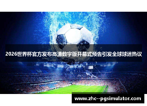 2026世界杯官方发布高清数字版开幕式预告引发全球球迷热议 2026世界杯官方发布高清数字版开幕式预告引发全球球迷热议